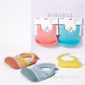 Bibs Silicone Pacifier Hot Sales Silicone Bib BPA Free Manufactory